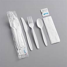 White Plastic Cutlery