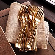 Gold Plastic Silverware